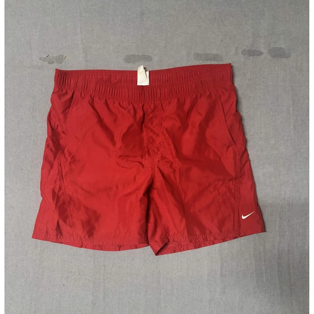 Nike Mens Large Red Swim Trunks